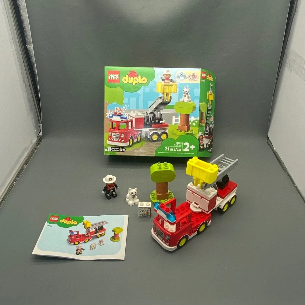 LEGO Duplo Fire Truck 10969 Complete Set with Manual, Box Retired Opened